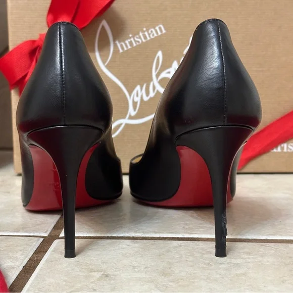 Christian Louboutin Corneille 85mm Nappa Black Size 35 - Picture 10 of 15